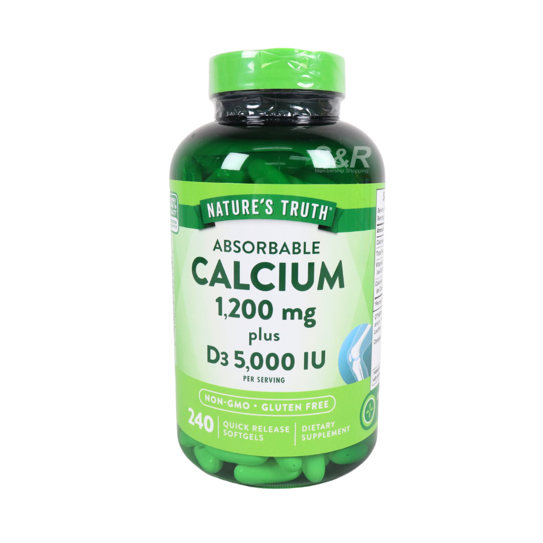 Nature's Truth Calcium 1200mg 240 softgels